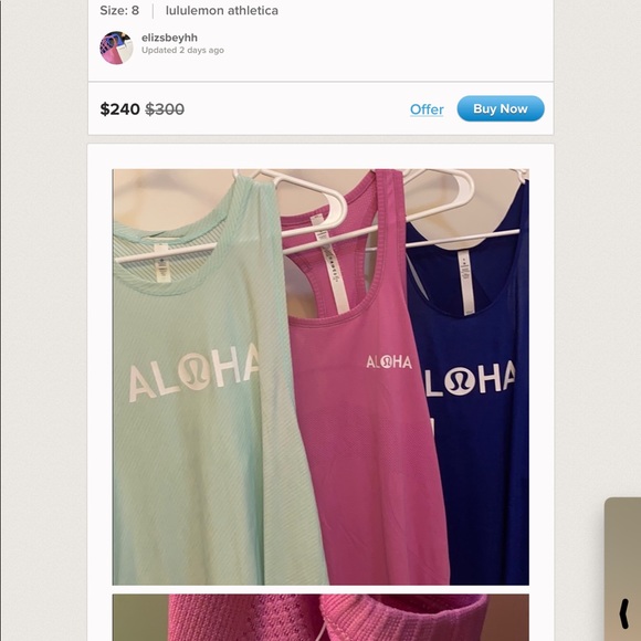 Update: Warning FAKE lululemon Hawaii edition - Picture 3 of 6